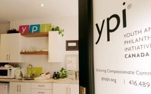 Photo showing doorway entering into YPI office.